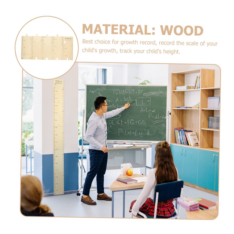 DECHOUS 1 Set Children's Height Ruler Wood High Board Children's