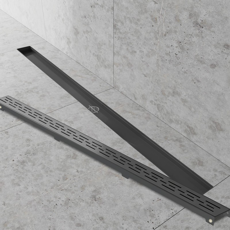 Hydroware 48 Inches Linear Shower Drain - Stainless Steel Rectangular