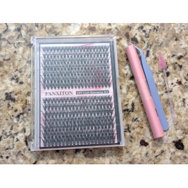 Unbranded Fanxiton DIY Lash Extension Kit 11-32B Tweezers Bond Seal Synthetic