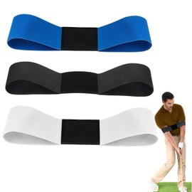 3 Pcs Golf Swing Arm Band Training Aid,WizeFolk Swing Correcting Arm Band,for Golf Beginners Unisex,Improving Gesture,Forming The Correct Muscle Memory