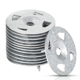 Washers for Installation of Foam Board Panels 1-1/4 Inch Galvanized Steel Washer for Fixing Fastening Installation(80 Pcs)