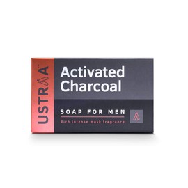 Ustraa Deo Soap For Men With Sea Minerals & Activated Charcoal, 100 G (Pack Of 8)