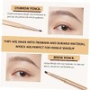 3pcs Eyebrow Pencil Smudge Dual-ended Makeup Tools Dark Brown Brown