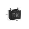 uxcell Ceiling Fan Capacitor CBB61 3.5uF 450V AC Double Insert