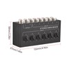 Mini Stereo 6 Channel Passive Mixer RCA Portable Audio Mixer