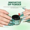 Polvo De Inmersión Verde Brillante 28 Días Arte De Uñas