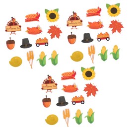 jojofuny 3sets Thanksgiving Decor Hanging Swirls Streamers of Reusable Decorative Adornments for Home Party Scene Festive Atmosphere Fun Patterns