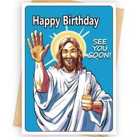 Motarna Funny Greeting Birthday Card for Husband, Men, Boyfriend, Him, Funny Birthday Card with Fancy Envelope and Seal