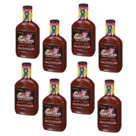 Famous Dave's Devil's Spit BBQ Sauce, 8 Pack - 19 oz Bottles, Extra Hot & Spicy