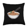 Natto Design Throw Pillow