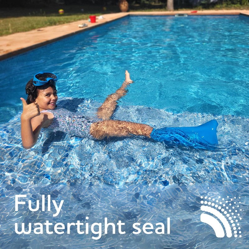 Bloccs 100% Waterproof Cast Shower Cover Leg Kids- Swim on