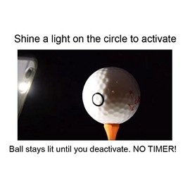 Night Eagle CV LED Golf Balls - Light Activated - No Timer - 6 Pack (Blue)