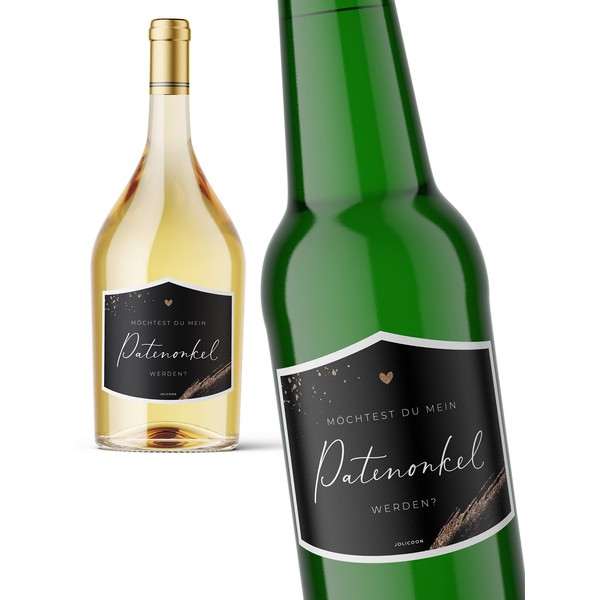 JoliCoon Bottle Label Godfather Ask – Will You Be My