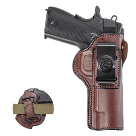 Maxx Carry Multi-Carry 4-Way OWB and IWB Premium Leather Gun Holster fits Taurus 1911 Full Size 5 inch Barrel | Colt 1911 | Kimber 1911 | Ruger SR1911 Standard and Other 5 inch 1911 Pistols