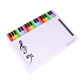 Dry Erase Music Staff Whiteboard Erasable Musical Note Board for Teaching and Practice for Students Kids Musicians and Home Use