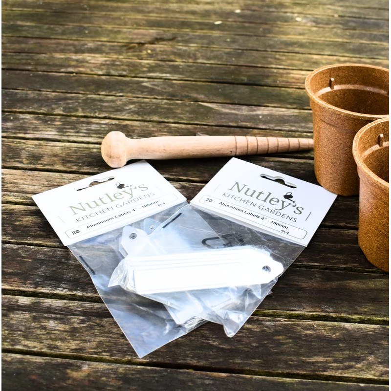 Nutley's 10cm Aluminium Labels Plant Seedling Markers (Pack of 100)