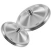2pcs Stainless Steel Lid Metal Cup Lid Stainless Steel Cup