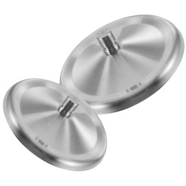 2pcs Stainless Steel Lid Metal Cup Lid Stainless Steel Cup Lid Home Supplies Mug Covers for Decor Replaceable Cup Cover Round Mug Lids Adorable Mug Lid Reusable Mug Covers Cup Lids