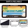 BOARLIDA Veteran Us Army License Plate Frame Us Navy Stainless