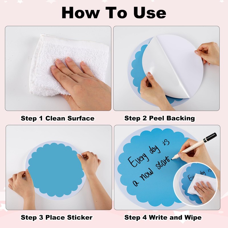24 Pack Dry Erase Dots 11 Inch Circles Spots 8