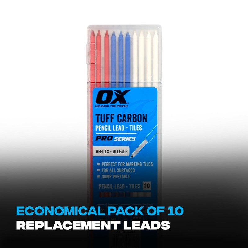 OX Tuff Carbon – Tile Pencil Lead (10PK)