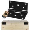 KOTARBAU Folding Hinges 90 x 95 mm Powder Coated Steel