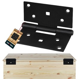 KOTARBAU Folding Hinges 90 x 95 mm Powder Coated Steel Hinges for Cabinet Doors Piano Hinge Door Hinge Cabinet Door Hinge Furniture Hinges Window Hinge Box Hinge