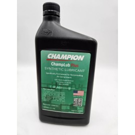 Champion New ChampLub Synthetic Plus Synthetic Reciprocating Air Compressor Oil  1 Quart