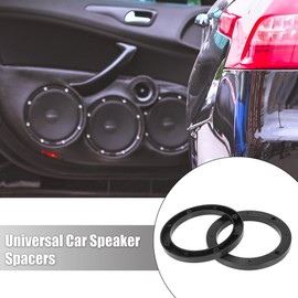 Unifizz 4pcs Car Universal Speaker Spacer Adapter Bracket Ring Plastic Black Hollow 120mm ID for 5 Inch