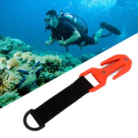 Scuba Belt Cutter Sharp Sheet Durable Rescue Diver Safety Cable Cutter Diving (Orange)