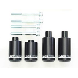 OES Front and Rear Frame Sliders 2017 2018 2019 2020 Yamaha FZ-09 MT-09 No Cut (White)