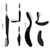 Yes107 (TYPE-B) Eyelash Comb, 2 Pieces, Mascara Comb, Stainless Steel