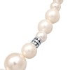 Kuzzoi Men's Silver Necklace with Shell Pearls (6-12 mm) Round