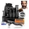 Kit Barba Cuidado Para Regalos Para Hombre 13pcs JRFF  GWKY incluido champ para barba, crema para barba, aceite para barba, peine, cepillo, tijeras,  