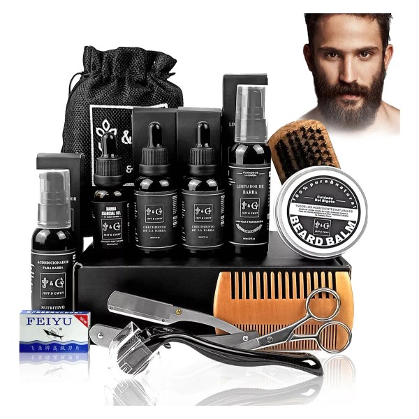 Kit Barba Cuidado Para Regalos Para Hombre 13pcs JRFF GWKY