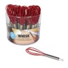 CybrTrayd Silicone 5.75" Whisk, Red