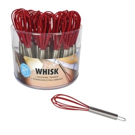 CybrTrayd Silicone 5.75" Whisk, Red
