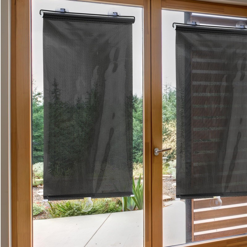 SEWACC Roller Blinds with Suction Cups Sun Blocking Shades for