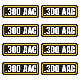 AZ House of Graphics 300 AAC Ammo Stickers 8 Pack