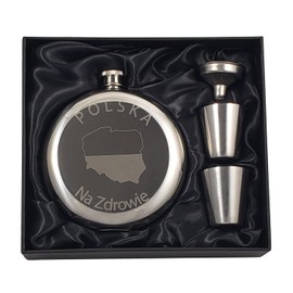 Poland Flask Gift Set - Polish Toast "Na Zdrowie"
