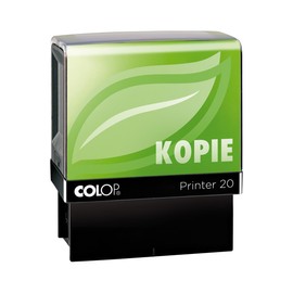 Colop 132073 Text Stamp Printer, 20, Green line with Text Copy