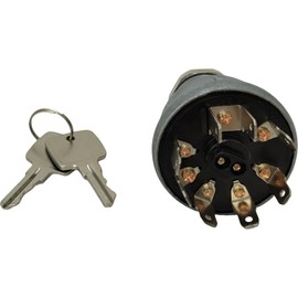 XYZIL Ignition Switch w/ 2 Key RE45963 Compatible with John Deere Tractor 5105 5200 5205 5210 5220 5300 5310 5400 5410 Combine 1165 1170