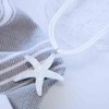 Cybche Boho Large Starfish Pendant Necklace Blue Starfish Chain Necklace