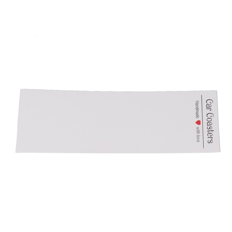 100 Set Car Coaster Packaging White Thick Coaster Display Cards