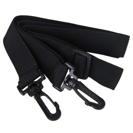 BQLZR Black 25MM Width 90cm Length Adjustable polypropylene Replacement Single Shoulder Strap for Computer Laptop
