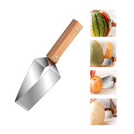 Triangle Watermelon Cutter Large Piece Watermelon Slicer Stainless Steel Summer Melon Divider Tool Watermelon Cutting Gadget Tomato Fruit Cutter Slicer for Home Kitchen Camping Picnic