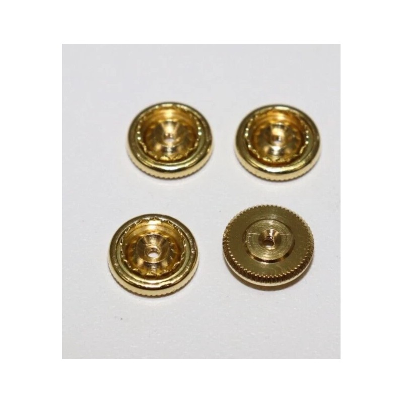 Small Brass insignia Screw Back Nut 60 threads per inch