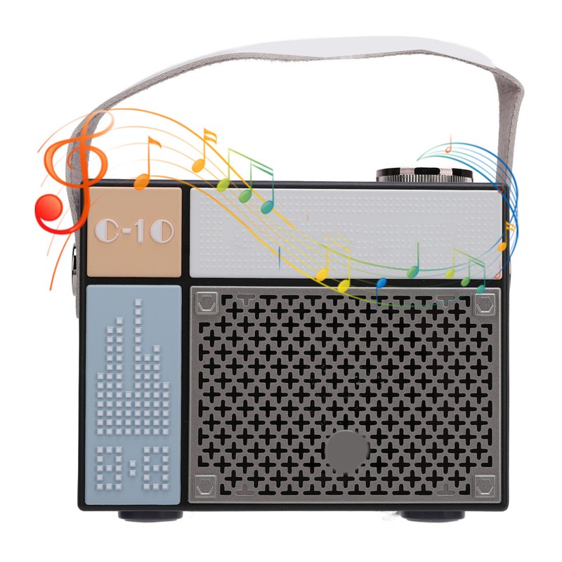 Bluetooth Speaker 5W Stereo Sound Modern Cute Pixels Style Portable