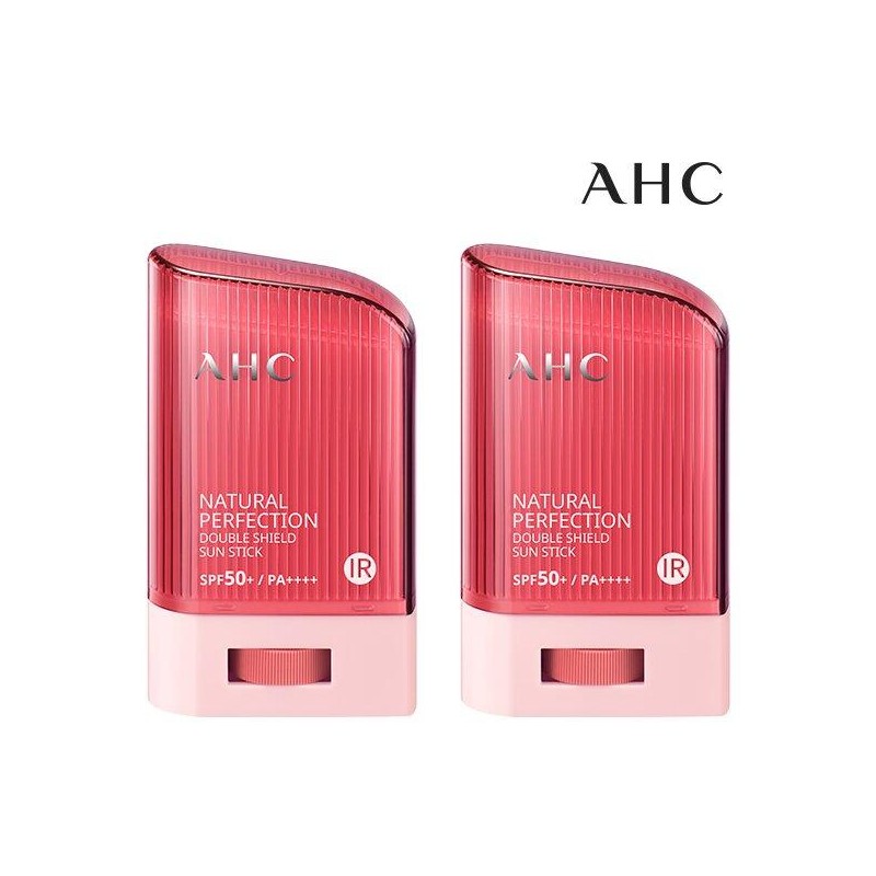 AHC 2025년 최신제조 AHC 내추럴 퍼펙션 더블쉴드 선스틱 22g 2개