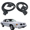 Black Door Trim Molding Left and Right Kit Rubber Sealing